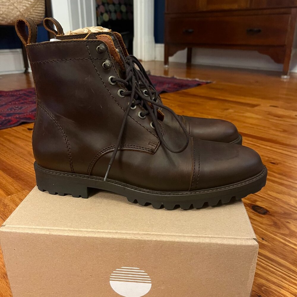 Portland Leather Company Patina Almost Perfect Breaker boot, color Canyon